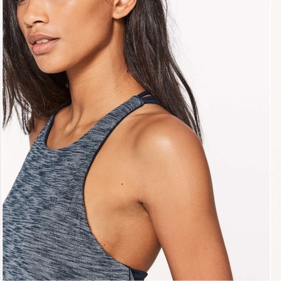 Lululemon Raise The Barre Tank Low Back Workout Tank Top With Sports Bra Size 6 - Picture 4 of 16